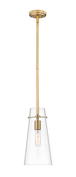 Z-Lite 7508P-ROD-MGLD One Light Pendant, Modern Gold