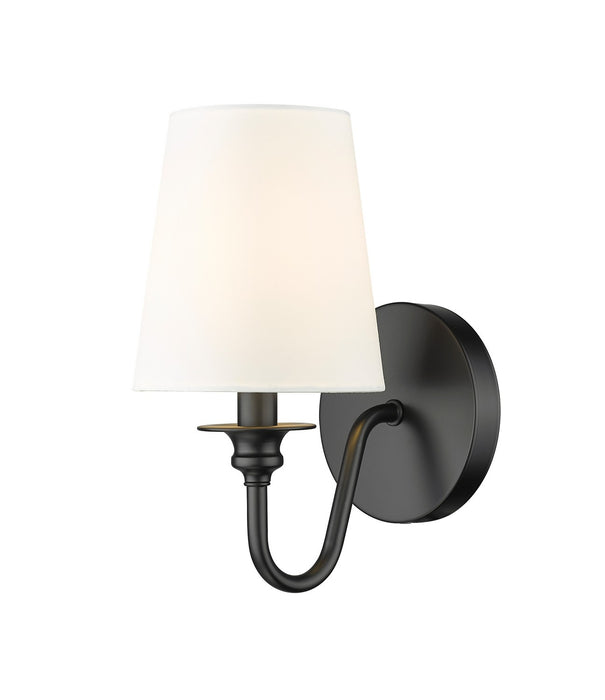 Z-Lite 7509-1S-MB One Light Wall Sconce, Matte Black
