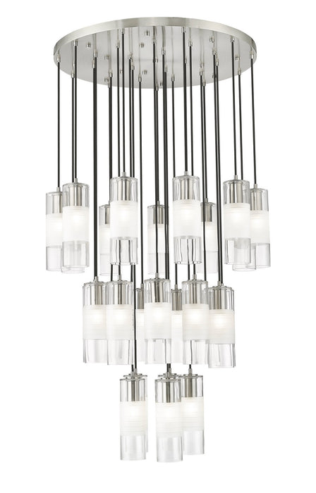 Z-Lite 824P-27R-BN 27 Light Chandelier, Brushed Nickel