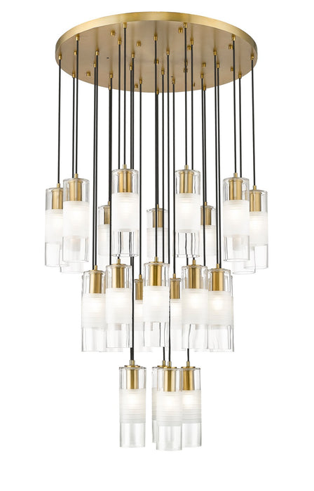 Z-Lite 824P-27R-MGLD 27 Light Chandelier, Modern Gold