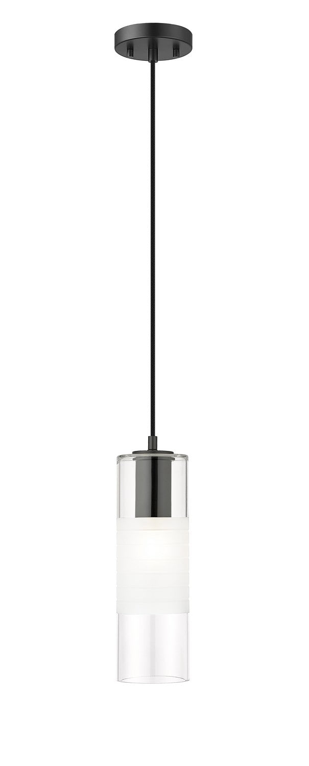 Z-Lite 824P-MB One Light Pendant, Matte Black