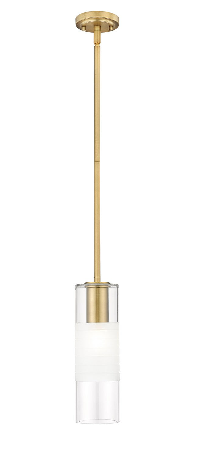 Z-Lite 824P-ROD-MGLD One Light Pendant, Modern Gold