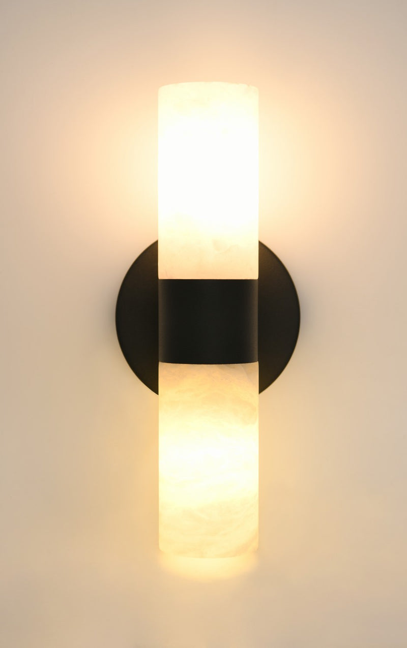 Beacon Lighting 03929201 Two Light Wall Bracket, Black