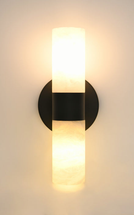Beacon Lighting 03929201 Two Light Wall Bracket, Black