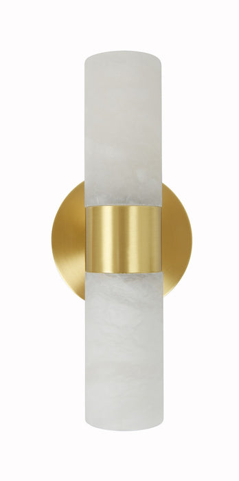 Beacon Lighting 03929301 Two Light Wall Bracket, Brass