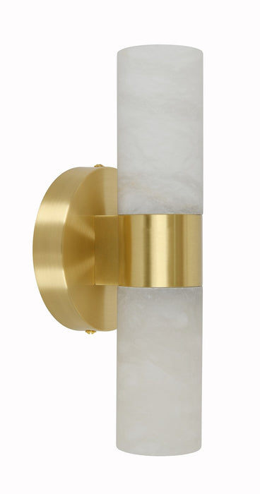 Beacon Lighting 03929301 Two Light Wall Bracket, Brass