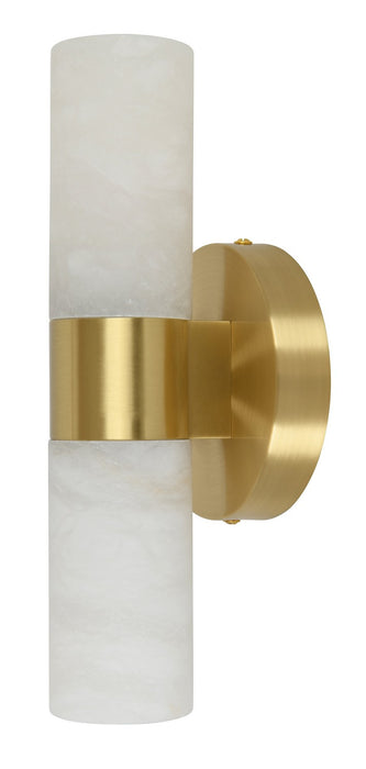 Beacon Lighting 03929301 Two Light Wall Bracket, Brass