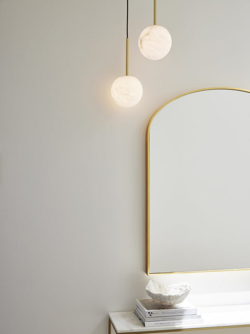 Beacon Lighting 05008001 One Light Pendant, Brass