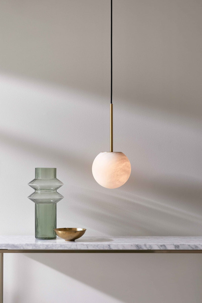 Beacon Lighting 05008101 One Light Pendant, Brass
