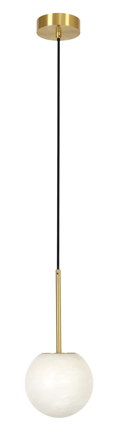 Beacon Lighting 05008101 One Light Pendant, Brass