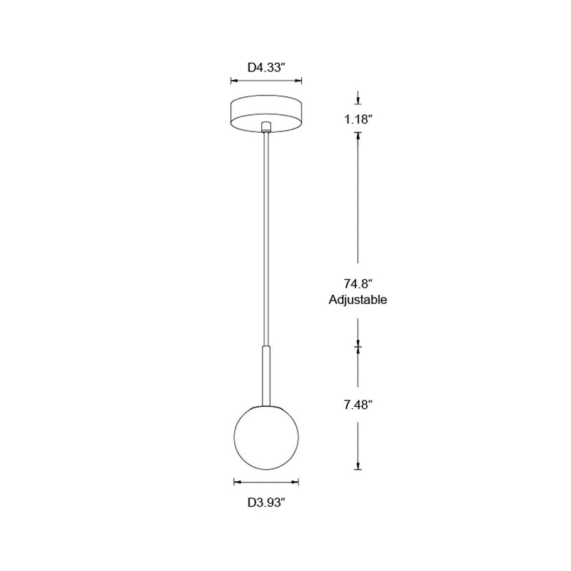 Beacon Lighting 05008301 One Light Pendant, Black