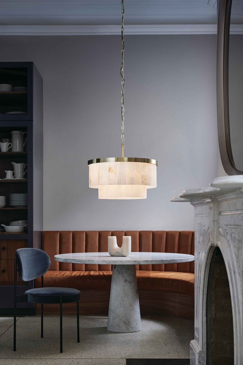 Beacon Lighting 05024001 Nine Light Pendant, Brass