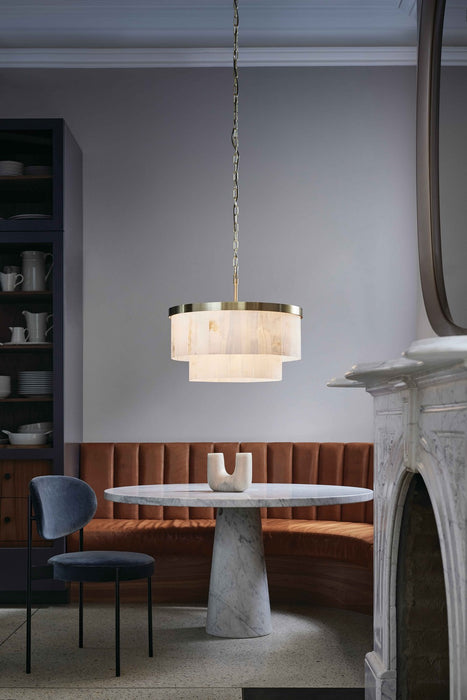 Beacon Lighting 05024001 Nine Light Pendant, Brass