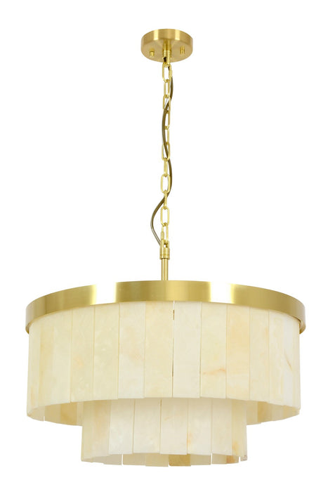 Beacon Lighting 05024001 Nine Light Pendant, Brass