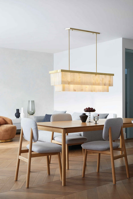 Beacon Lighting 05024101 Seven Light Pendant, Brass