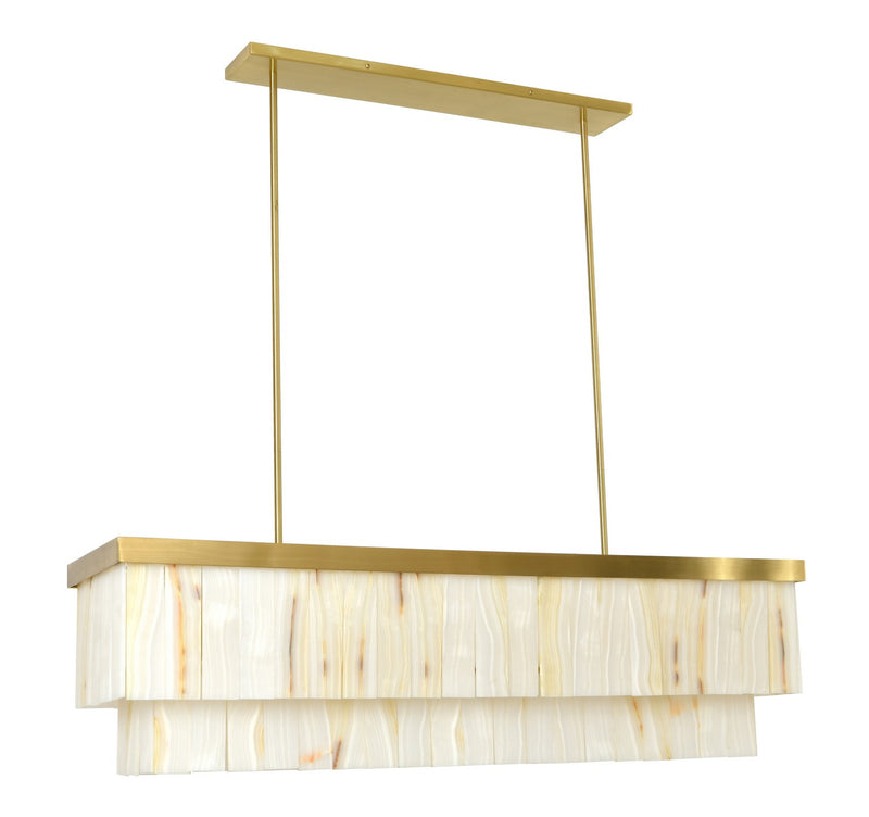 Beacon Lighting 05024101 Seven Light Pendant, Brass