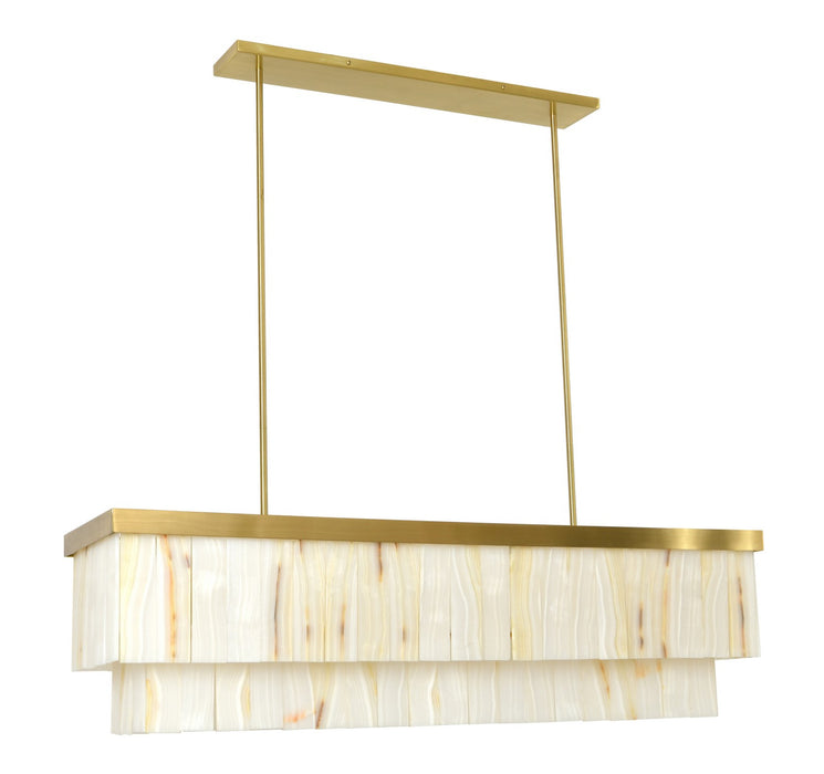 Beacon Lighting 05024101 Seven Light Pendant, Brass