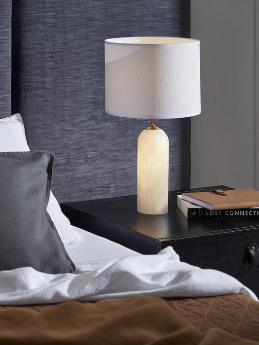 Beacon Lighting 27043001 Two Light Table Lamp, White