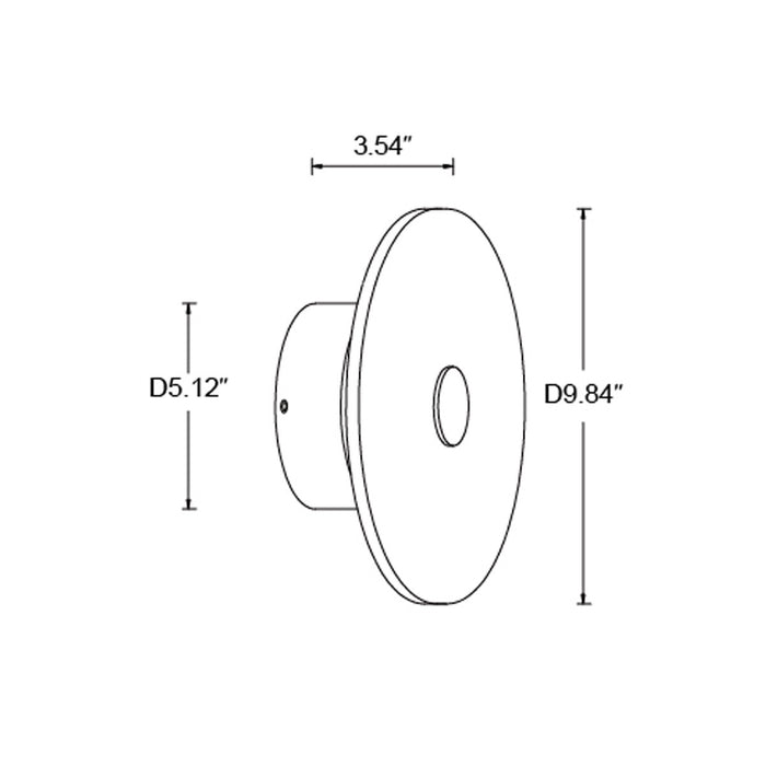 Beacon Lighting 30071101 LED Wall Bracket, Brass