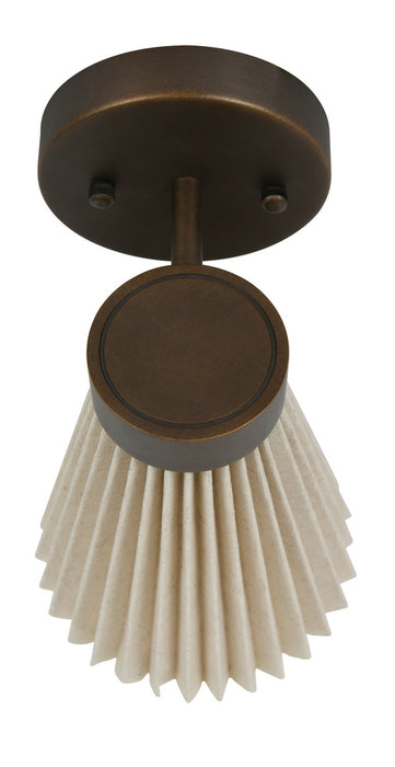 Beacon Lighting 30913901 One Light Wall Bracket, Bronze/Natural