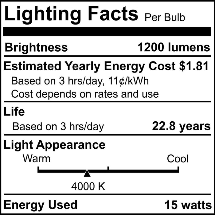 Bulbrite 772254 Light Bulb, White