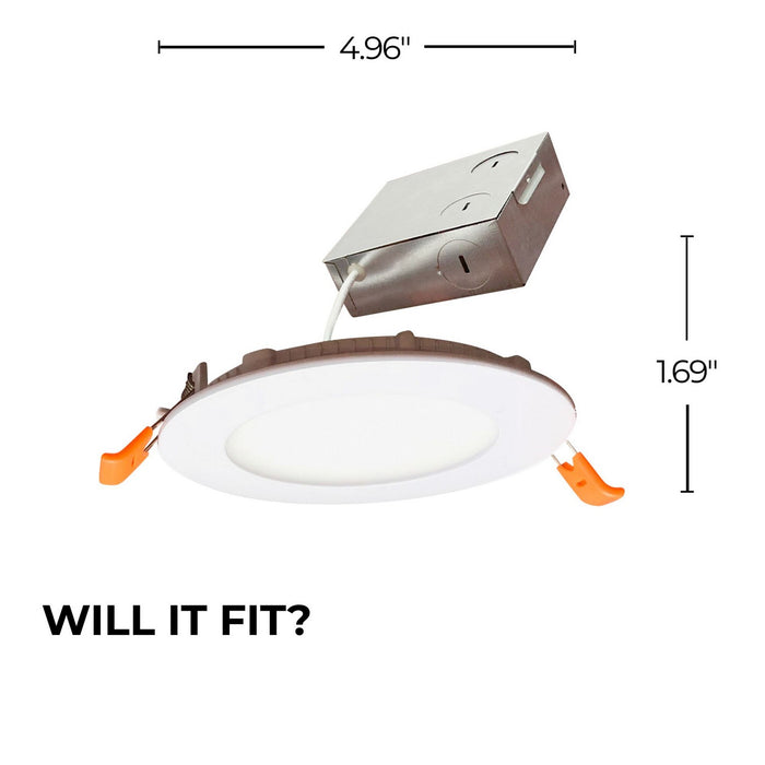 Bulbrite 773216 Recessed Downlight, White