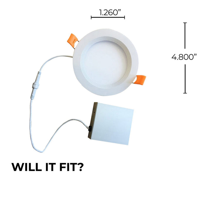 Bulbrite 773241 Recessed Downlight, White