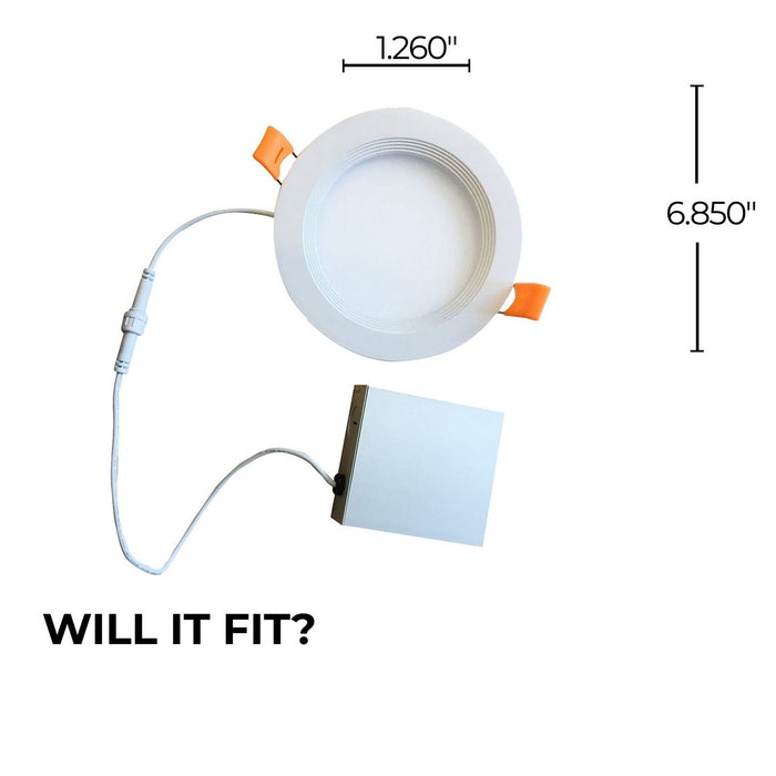 Bulbrite 773262 Recessed Downlight, White