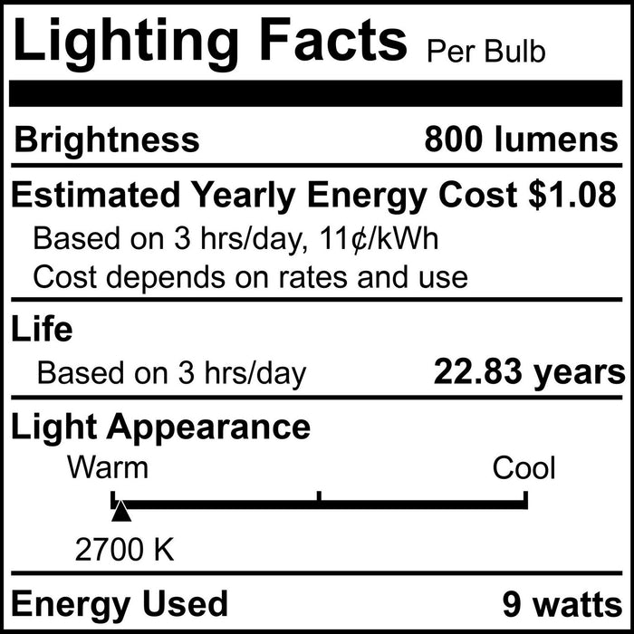 Bulbrite 774241 Light Bulb, Frost