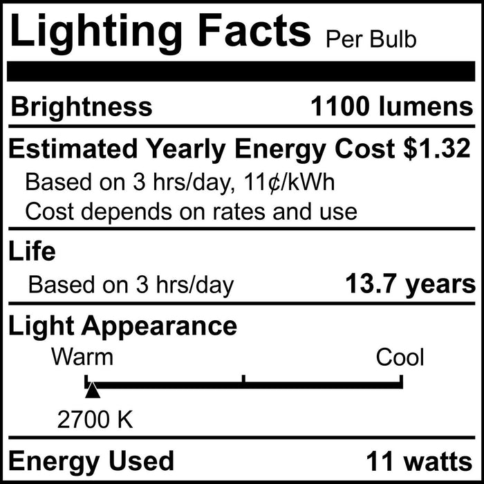 Bulbrite 774260 Light Bulb, Frost