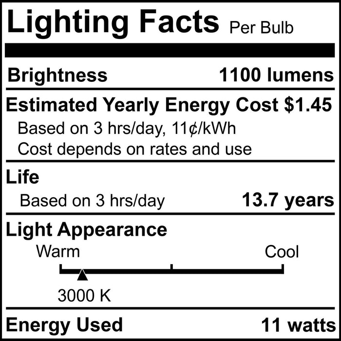 Bulbrite 774261 Light Bulb, Frost