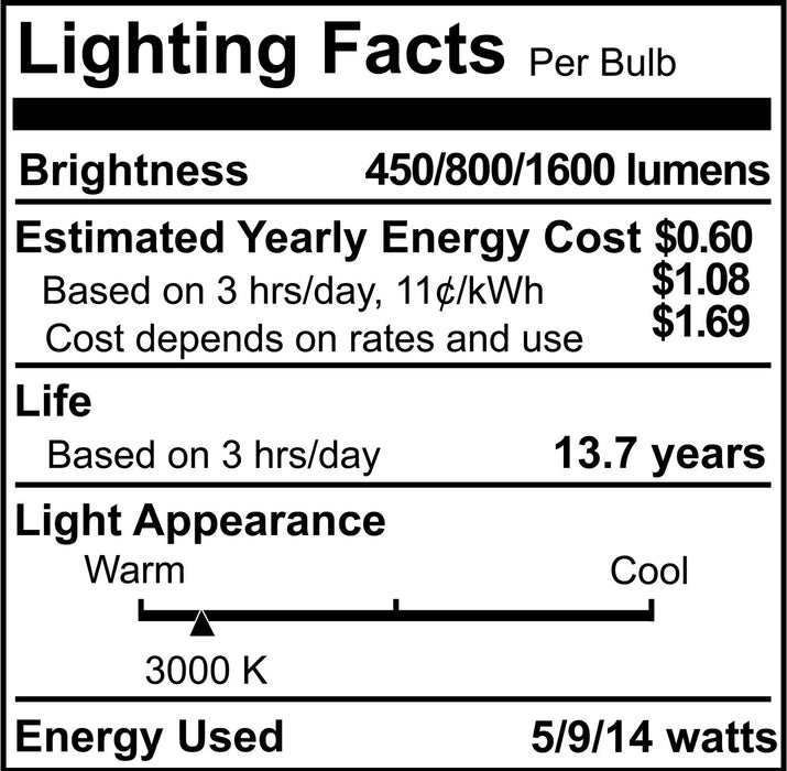 Bulbrite 774286 Light Bulb, Frost
