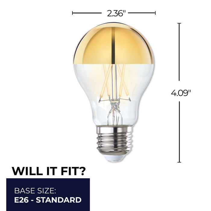 Bulbrite 776679 Light Bulb, Half Gold
