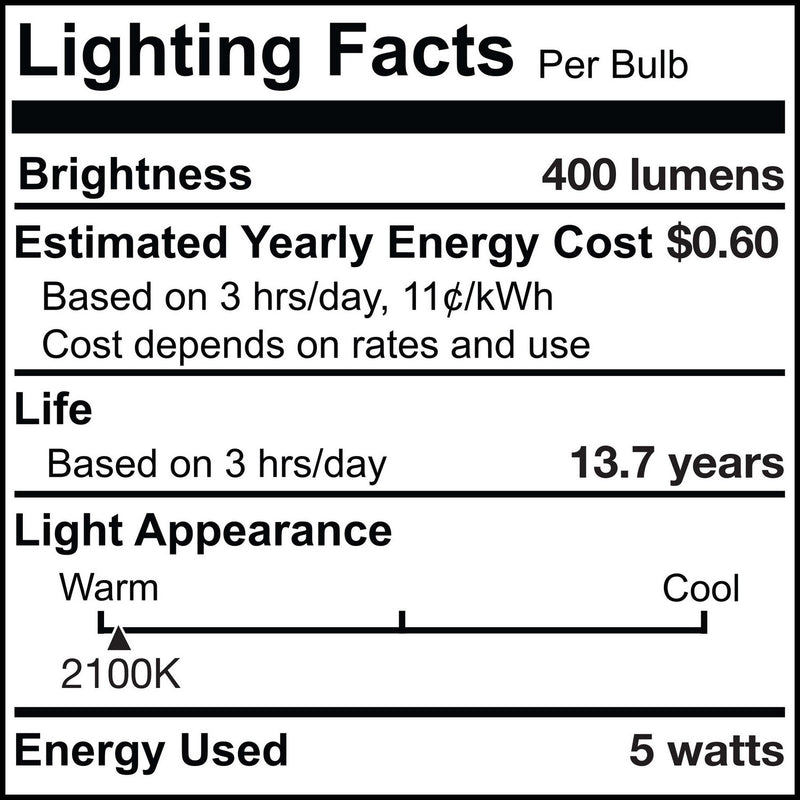 Bulbrite 776719 Light Bulb, Antique