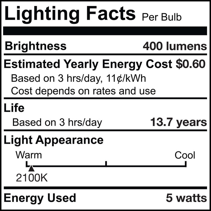 Bulbrite 776719 Light Bulb, Antique
