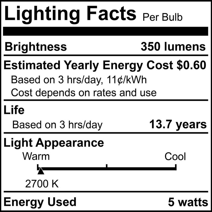 Bulbrite 776725 Light Bulb, Frost