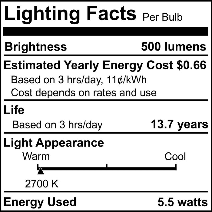 Bulbrite 776733 Light Bulb, Clear