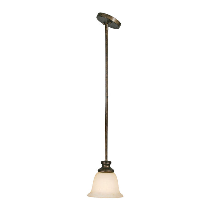 Golden 8063-M1L BUS One Light Mini Pendant, Burnt Sienna