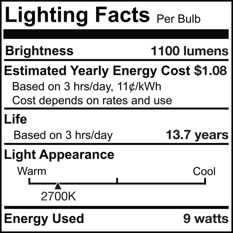 Bulbrite 776913 Light Bulb, Clear