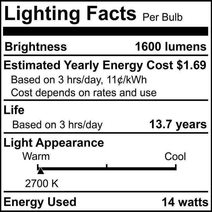 Bulbrite 776915 Light Bulb, Clear