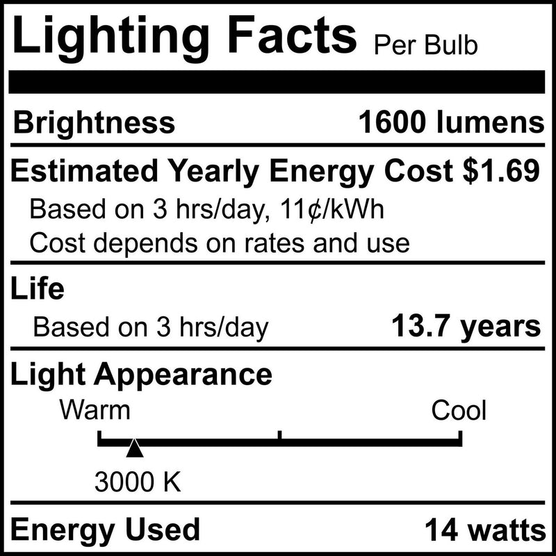 Bulbrite 776916 Light Bulb, Clear