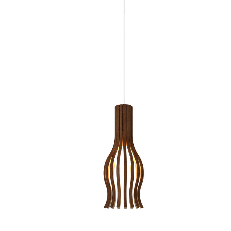 Accord Lighting 1490.06 One Light Pendant, Imbuia