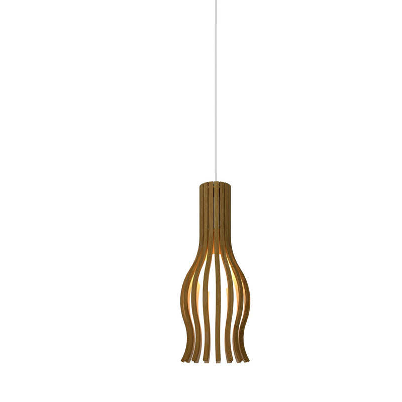 Accord Lighting 1490.09 One Light Pendant, Louro Freijo