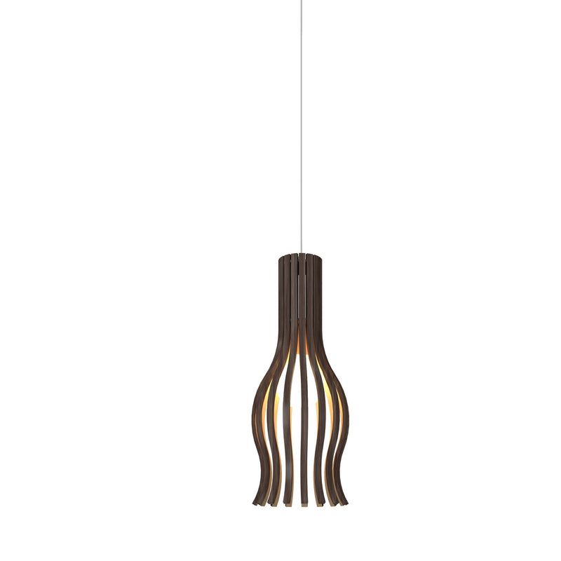 Accord Lighting 1490.18 One Light Pendant, American Walnut