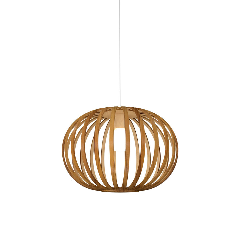 Accord Lighting 1493.12 One Light Pendant, Teak
