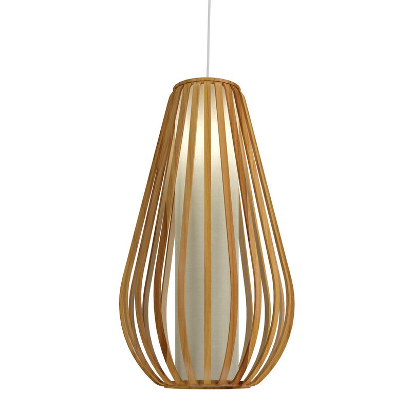 Accord Lighting 1495.12 One Light Pendant, Teak