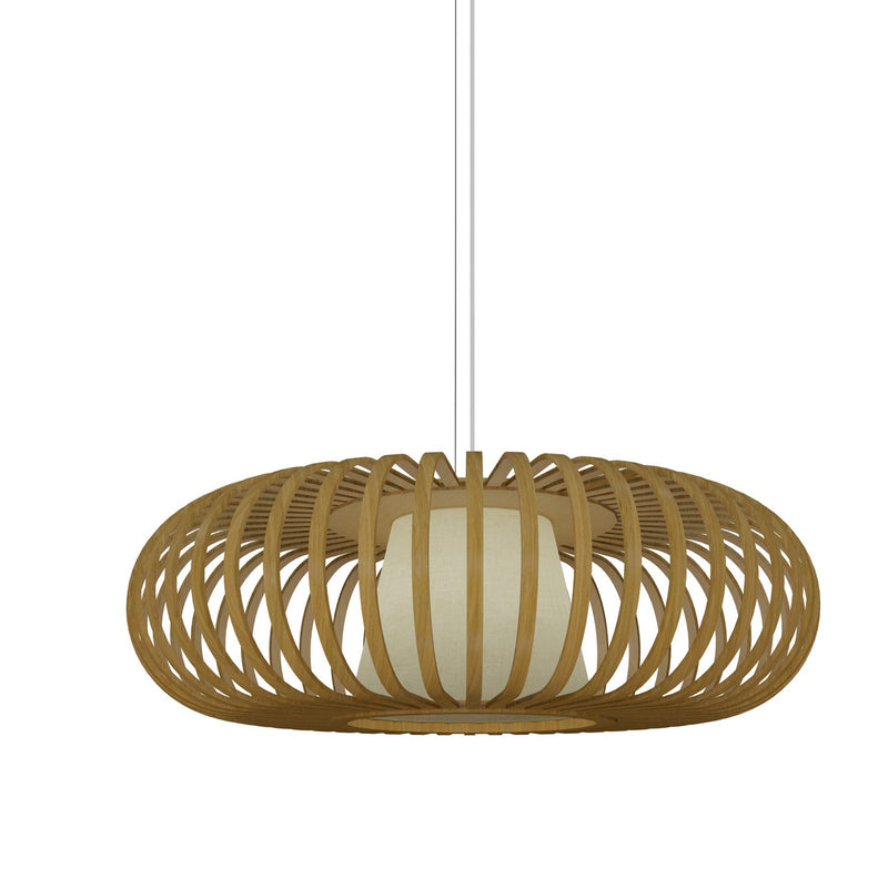 Accord Lighting 1496.09 One Light Pendant, Louro Freijo