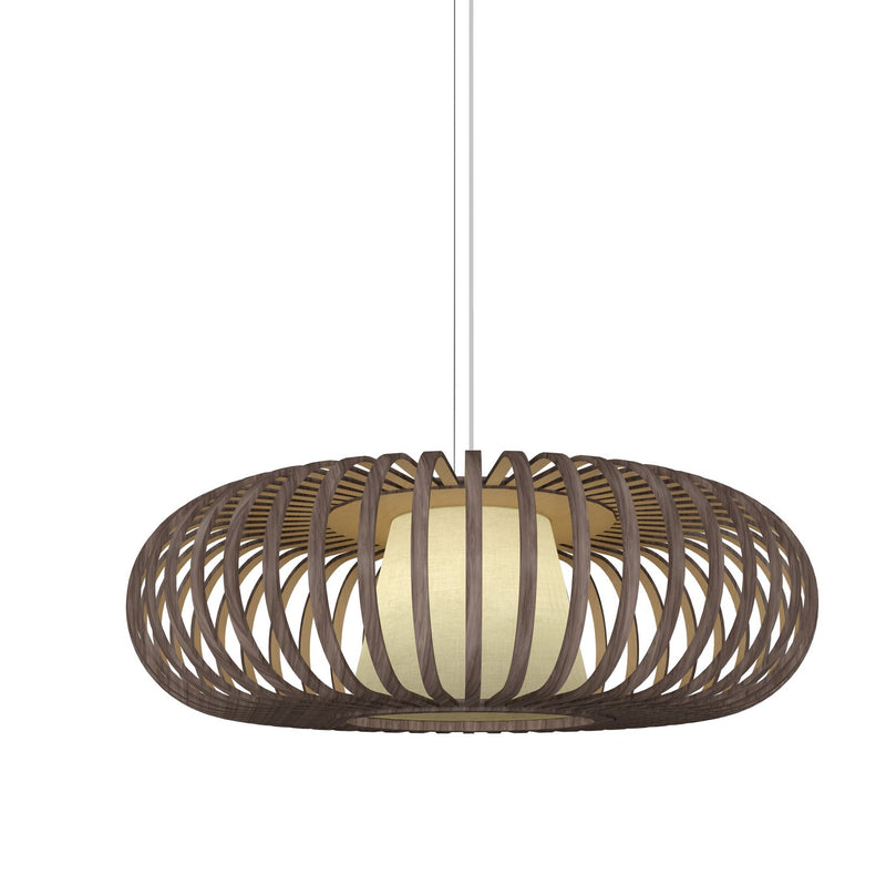 Accord Lighting 1496.18 One Light Pendant, American Walnut
