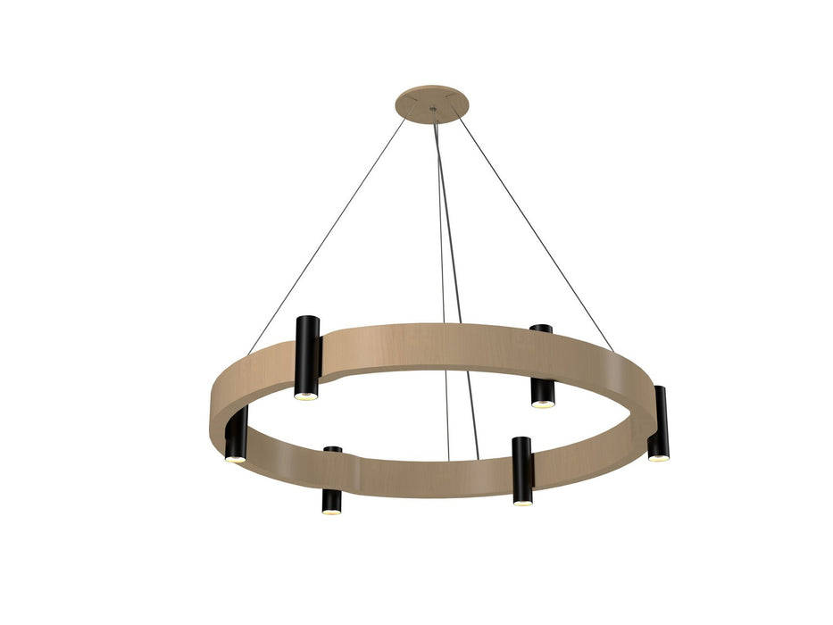 Accord Lighting 1497.34 12 Light Pendant, Maple