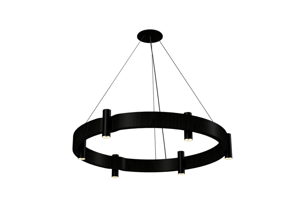 Accord Lighting 1497.44 12 Light Pendant, Charcoal
